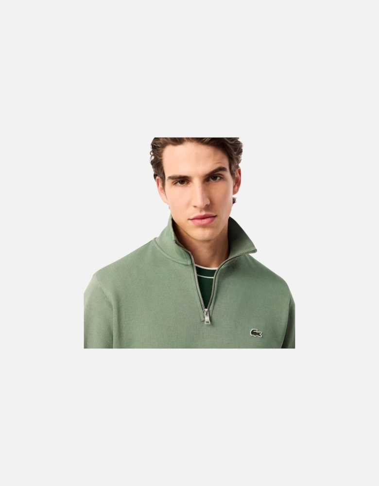 1/4 Zip Sweat - Thyme