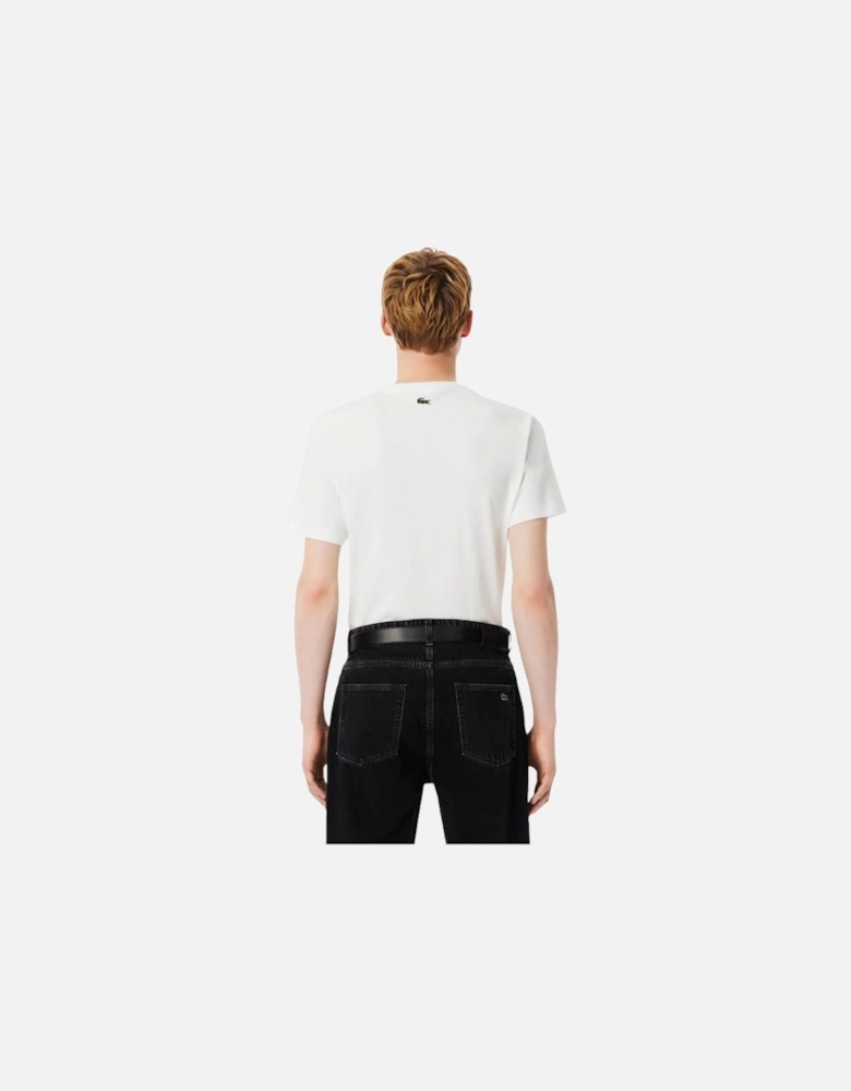 Regular Fit Printed Jersey T-Shirt - White