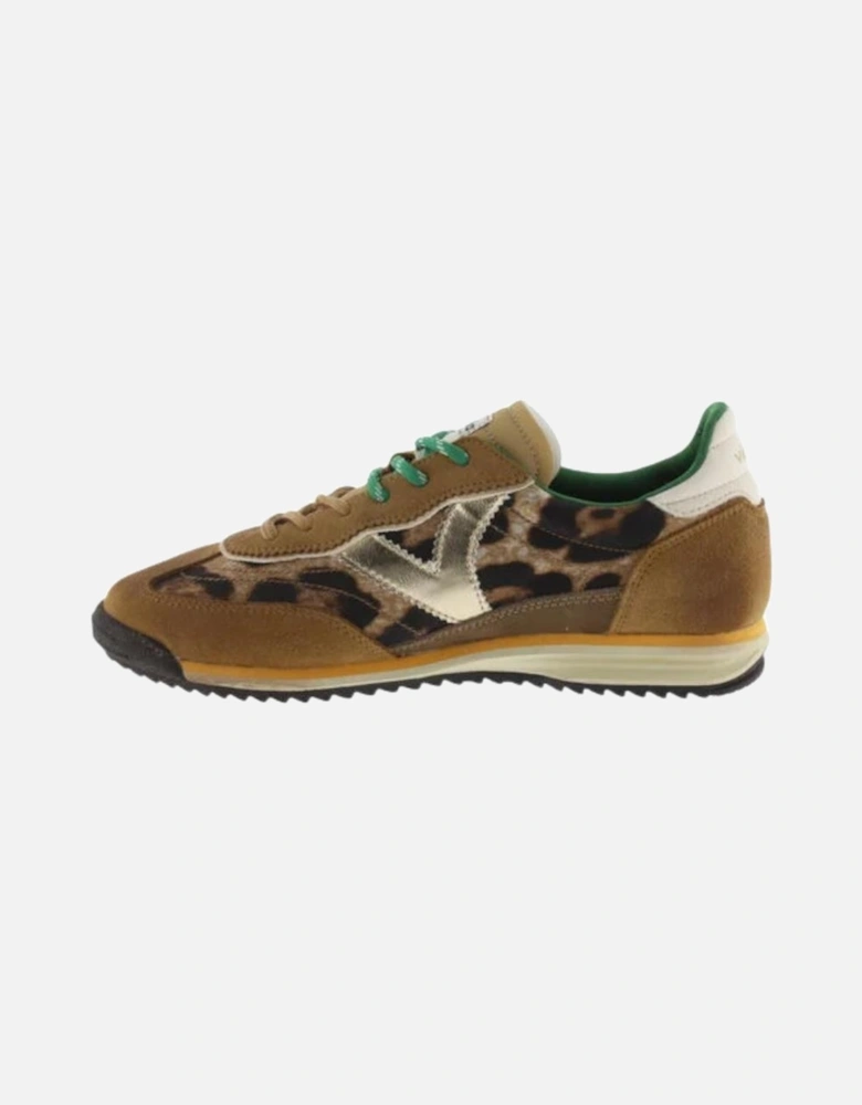 Saturno Serraje & Nylon Animal Print - Camel