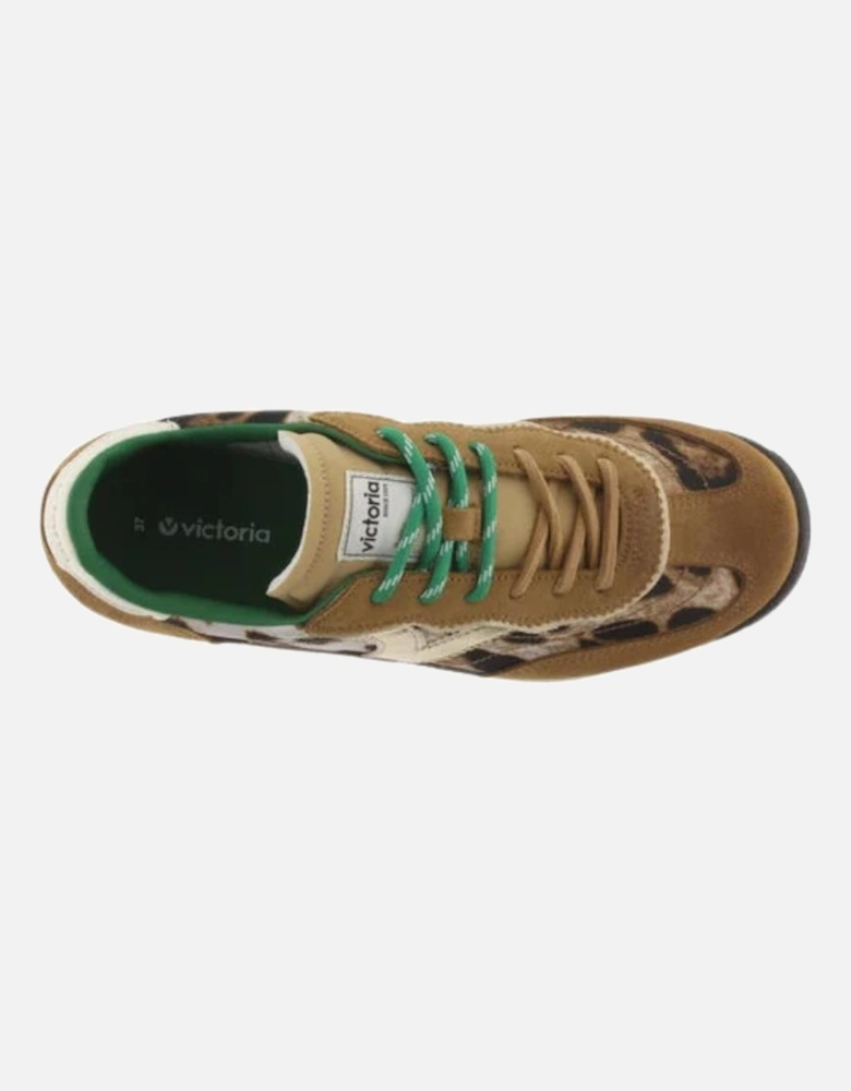 Saturno Serraje & Nylon Animal Print - Camel