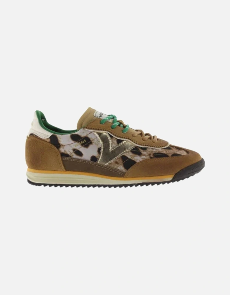 Saturno Serraje & Nylon Animal Print - Camel