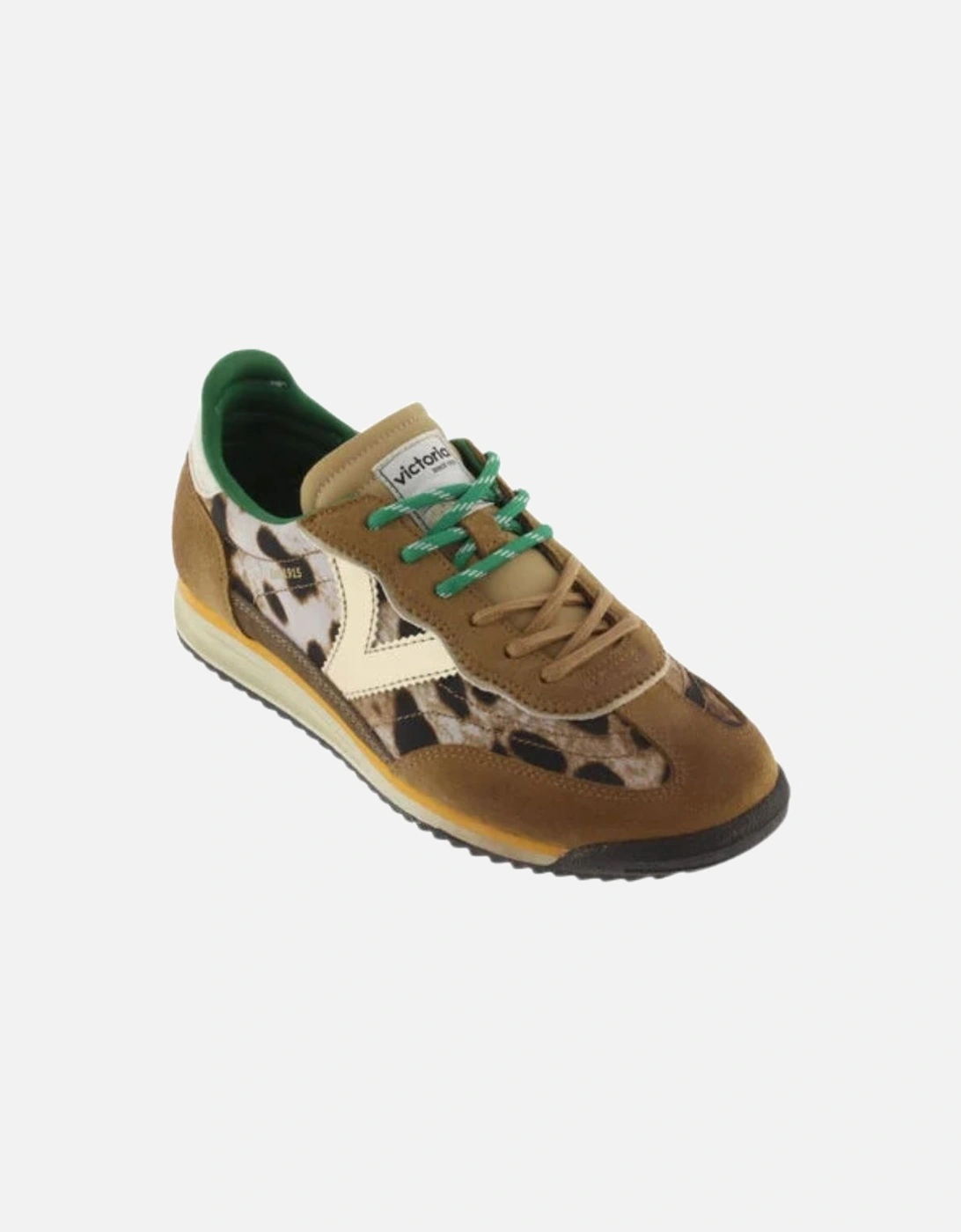 Saturno Serraje & Nylon Animal Print - Camel