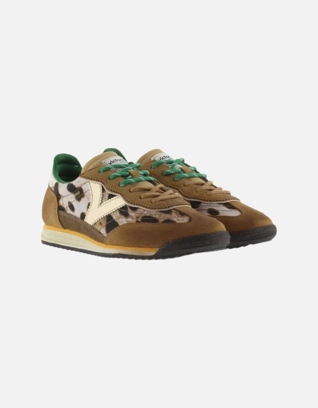 Saturno Serraje & Nylon Animal Print - Camel