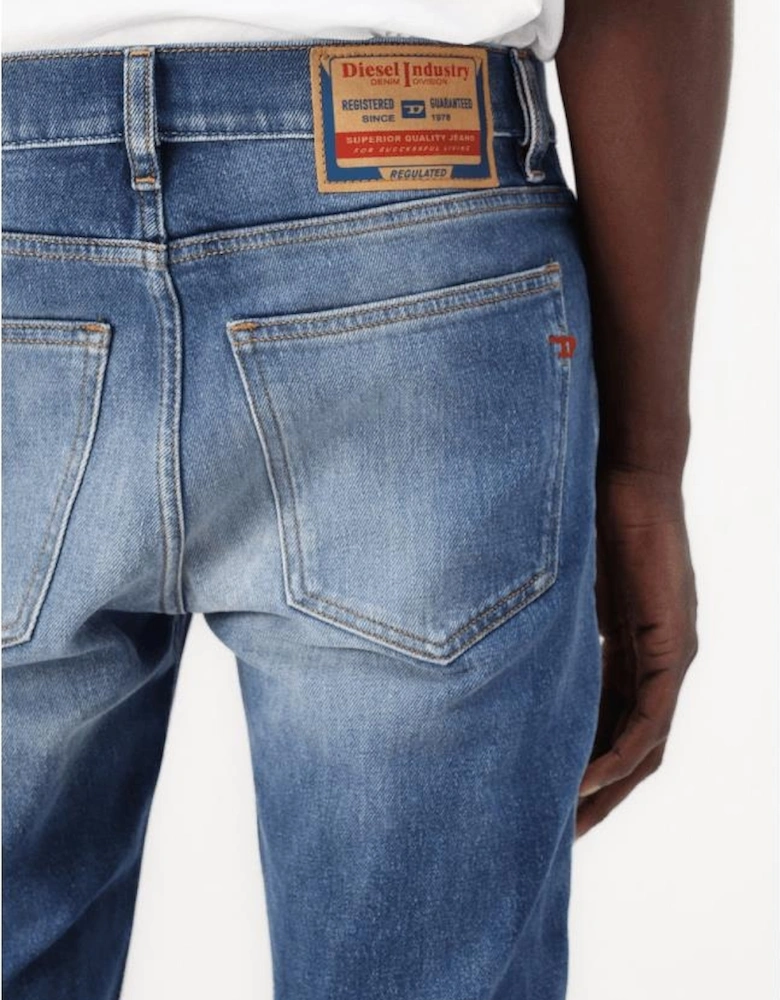 2019 D-STRUKT Slim Fit Blue Wash Jeans