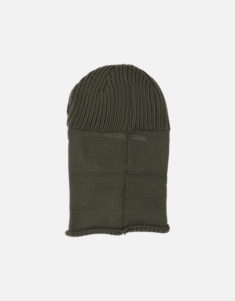 Merino Wool Ski Mask Green