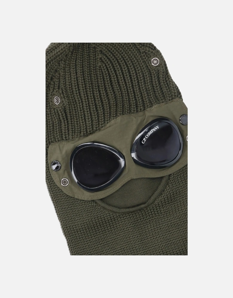 Merino Wool Ski Mask Green