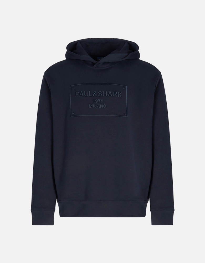 EMBROIDERED X SOFT HOODED TOP