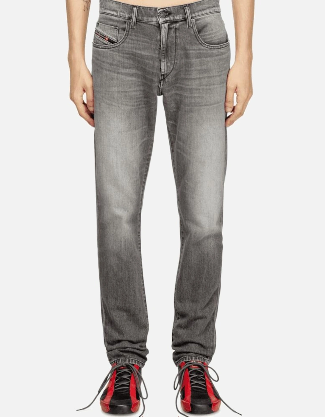 2019 D-STRUKT Slim Fit Grey Wash Jeans