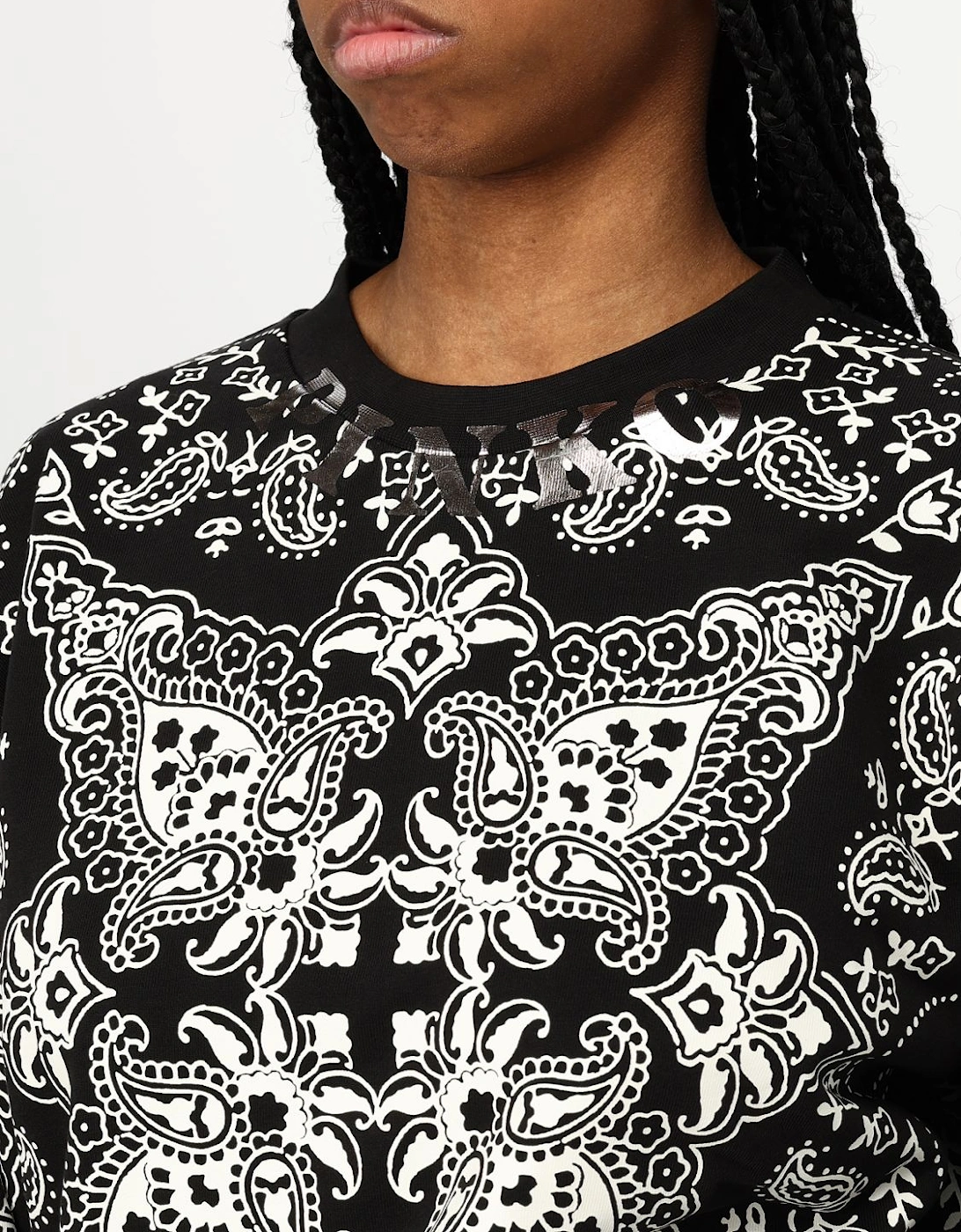 Crew Neck Long Sleeve Casual Pullover Sweatshirt with Graphic Pattern