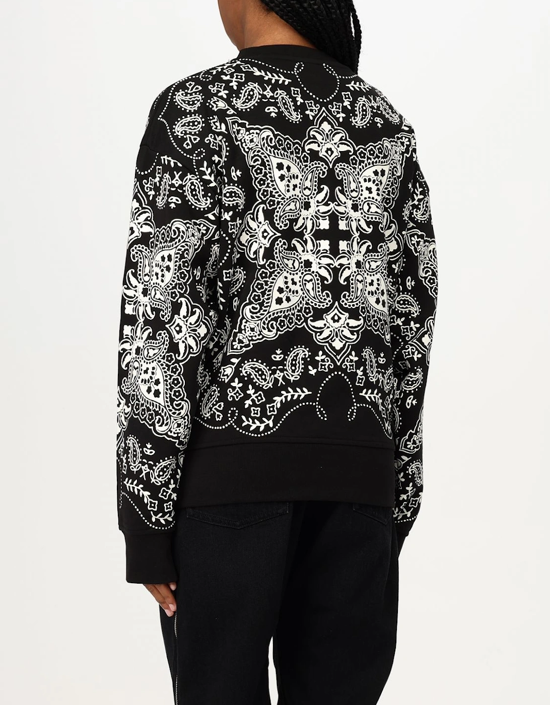 Crew Neck Long Sleeve Casual Pullover Sweatshirt with Graphic Pattern