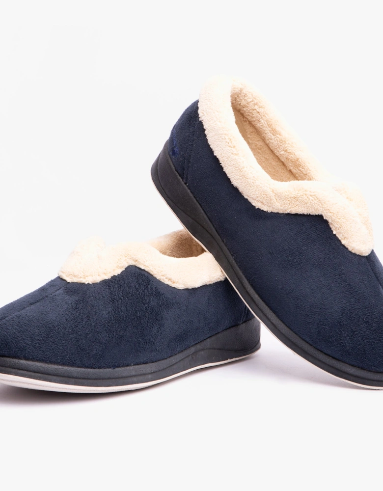 CARMEN Womens (EE Fit) Full Slippers Navy