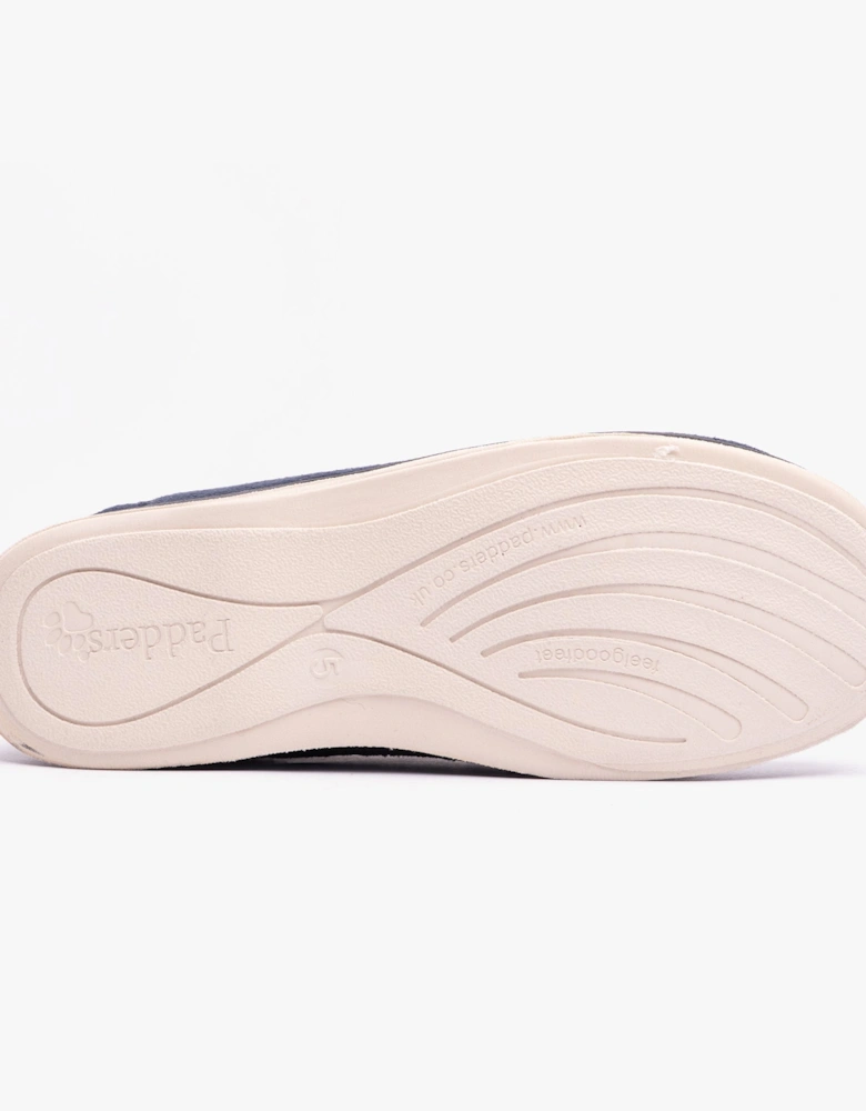 CARMEN Womens (EE Fit) Full Slippers Navy