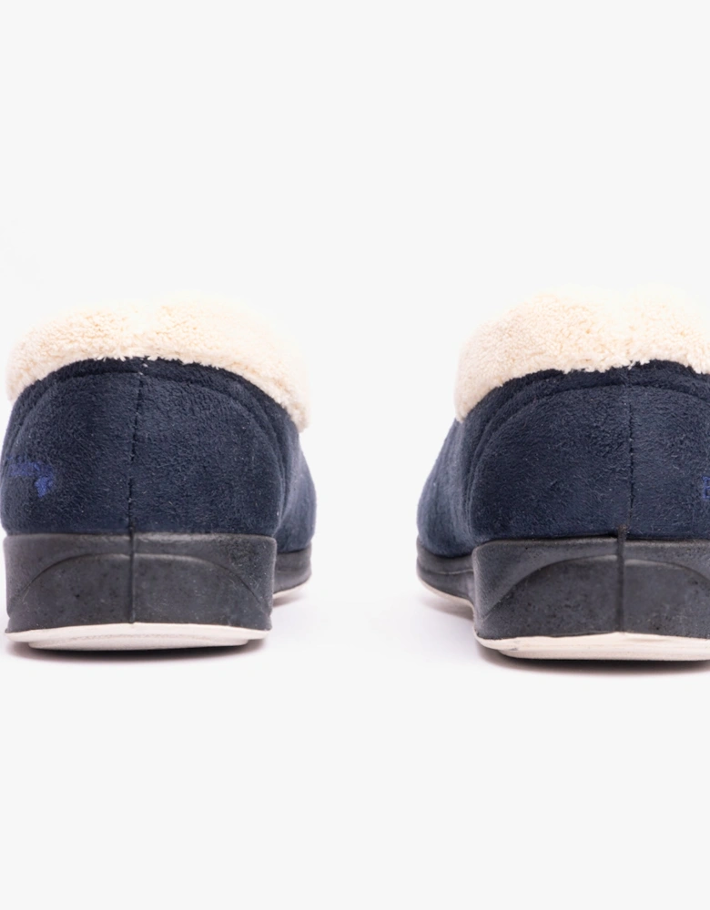 CARMEN Womens (EE Fit) Full Slippers Navy