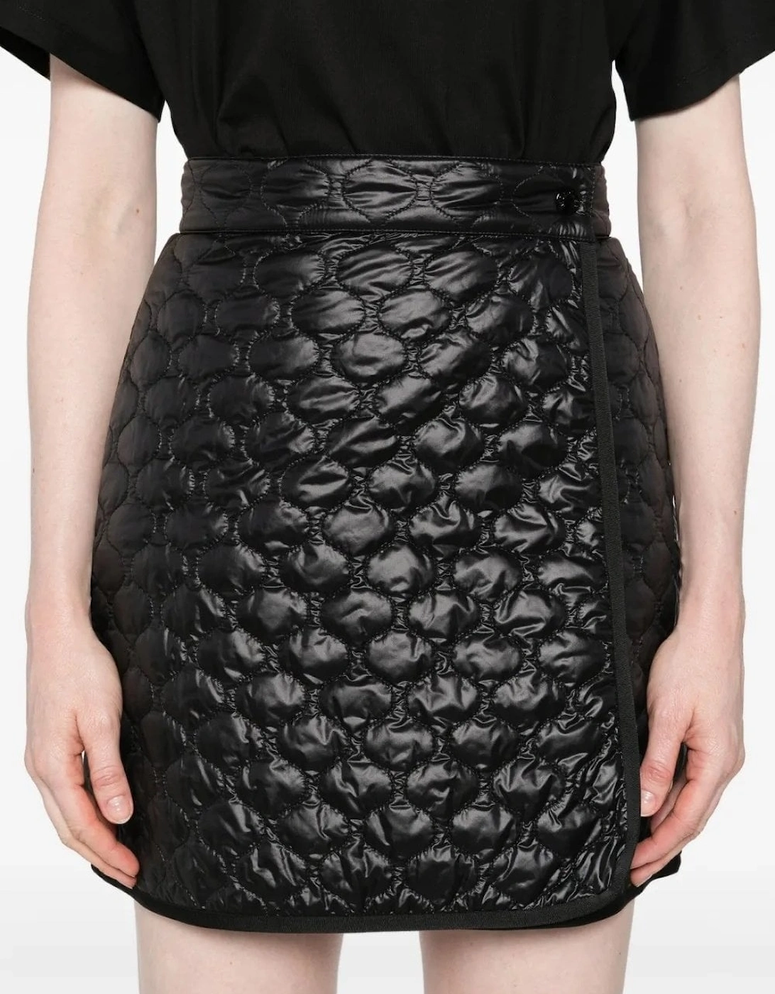 Womens Quilted Skirt Black