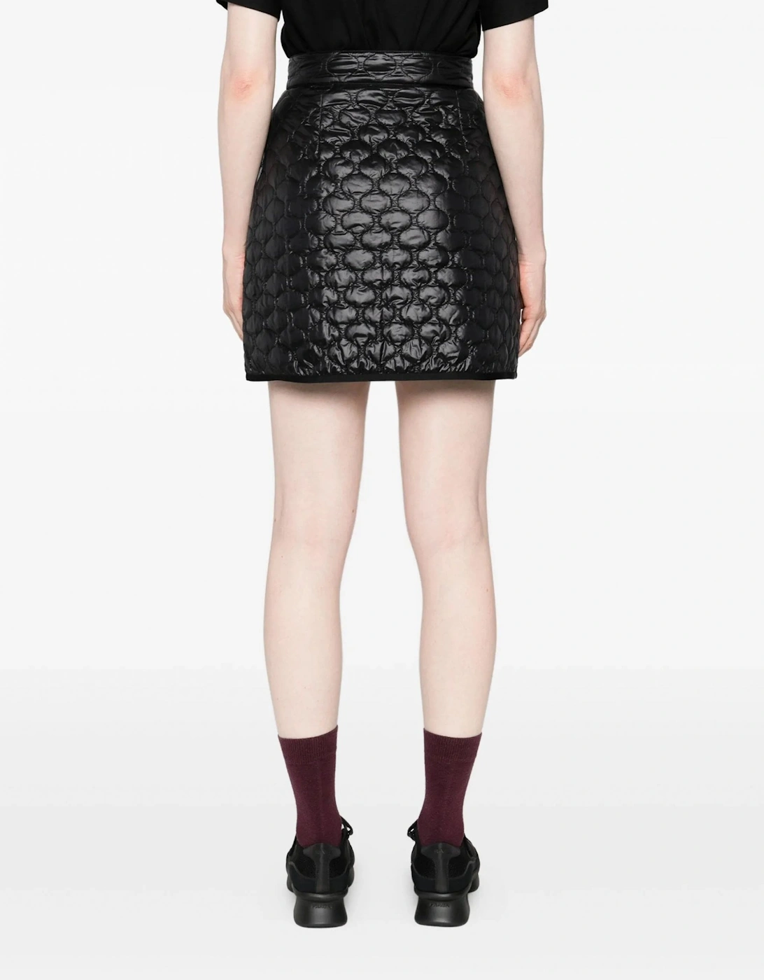 Womens Quilted Skirt Black