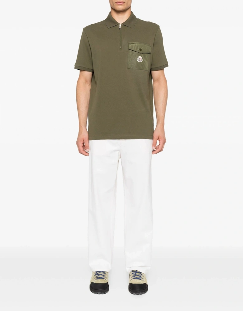 Nylon Pocket Polo Green