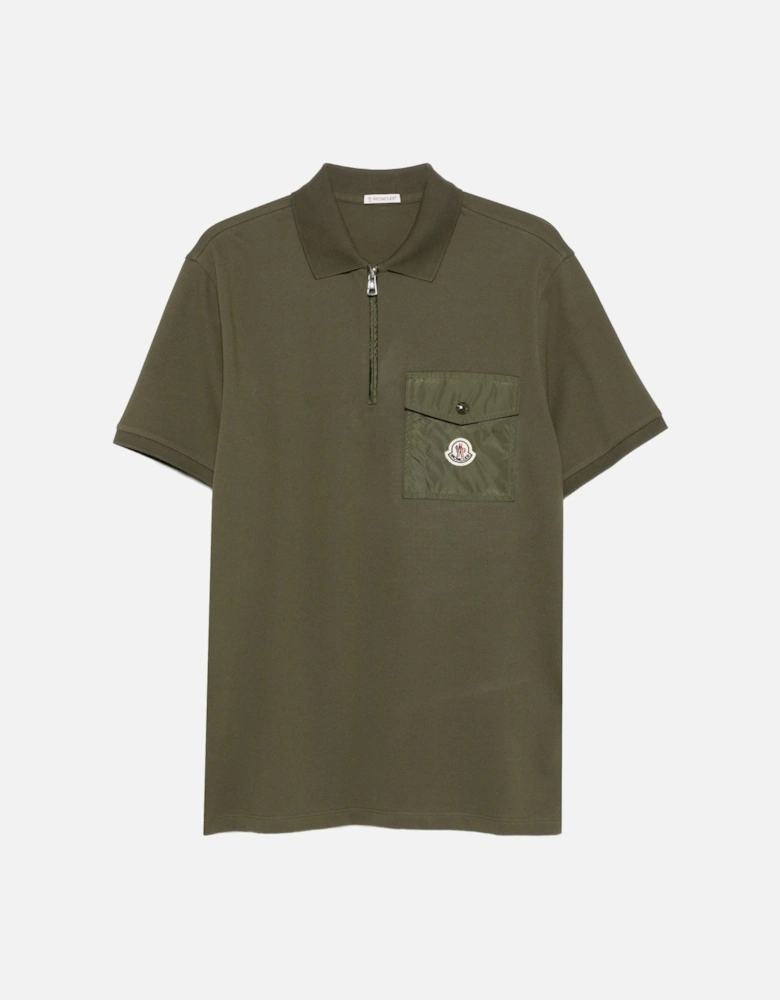 Nylon Pocket Polo Green
