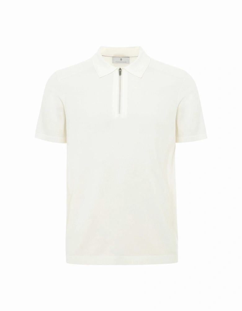 Merino Zip Polo Shirt