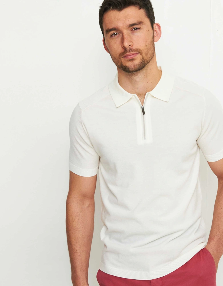 Merino Zip Polo Shirt
