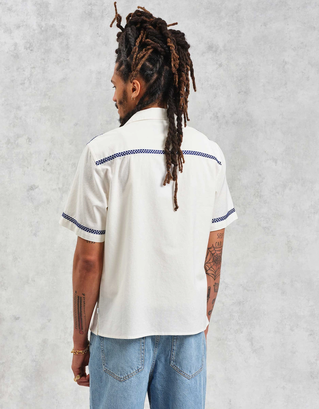 Linen Mix Embroidered Didcot Shirt