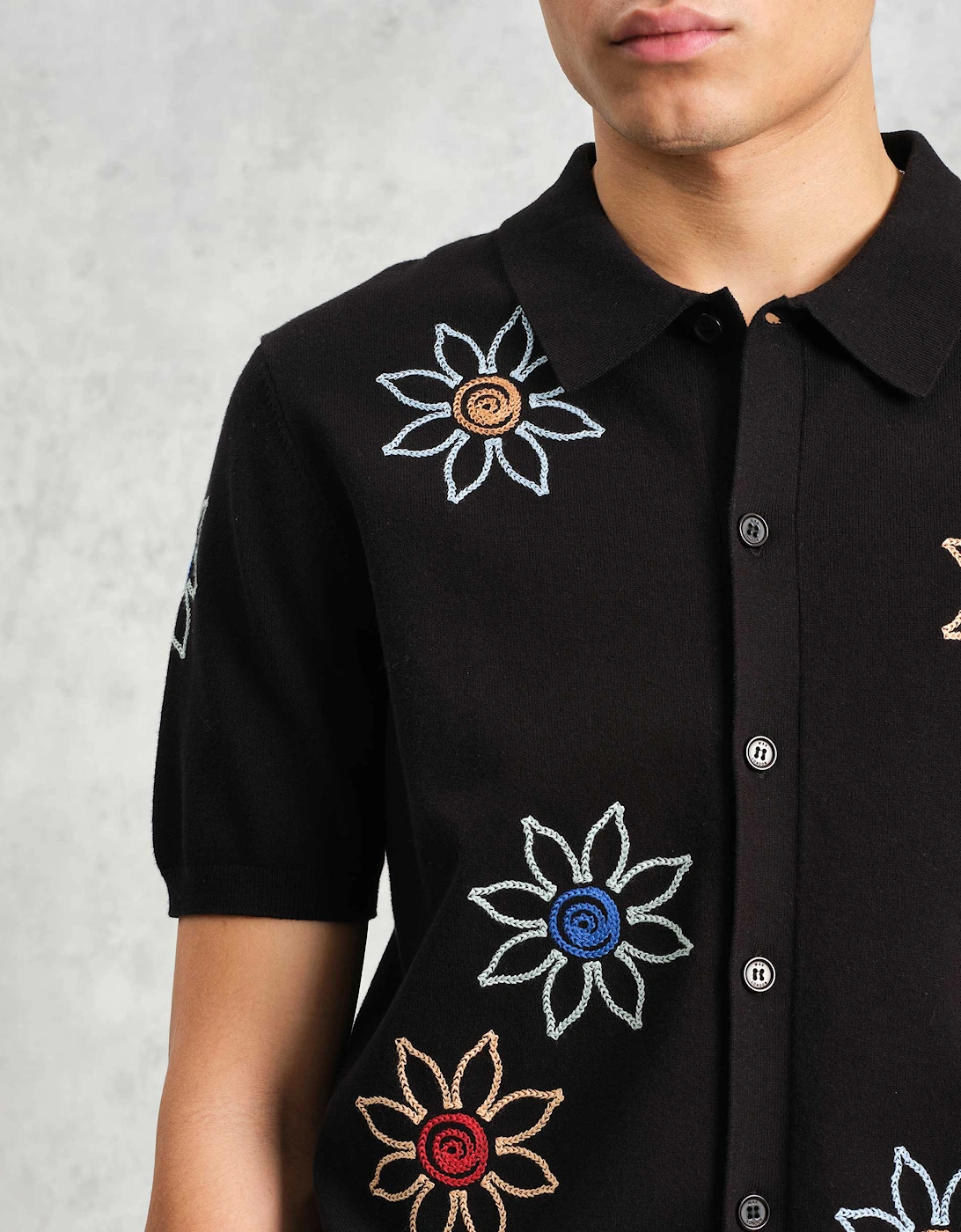 Embroidered Knit Tellaro Shirt