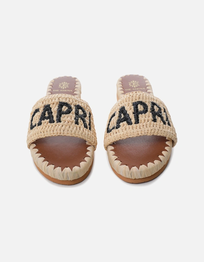 Capri Raffia Resort Sliders