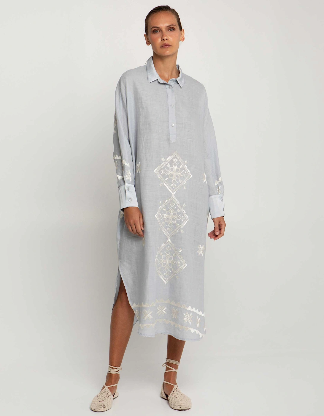 Lefkada Long Shirt Dress