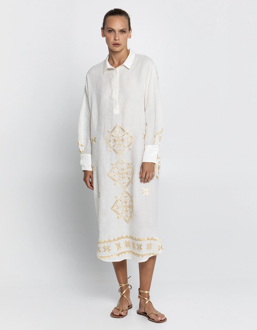 Lefkada Long Shirt Dress