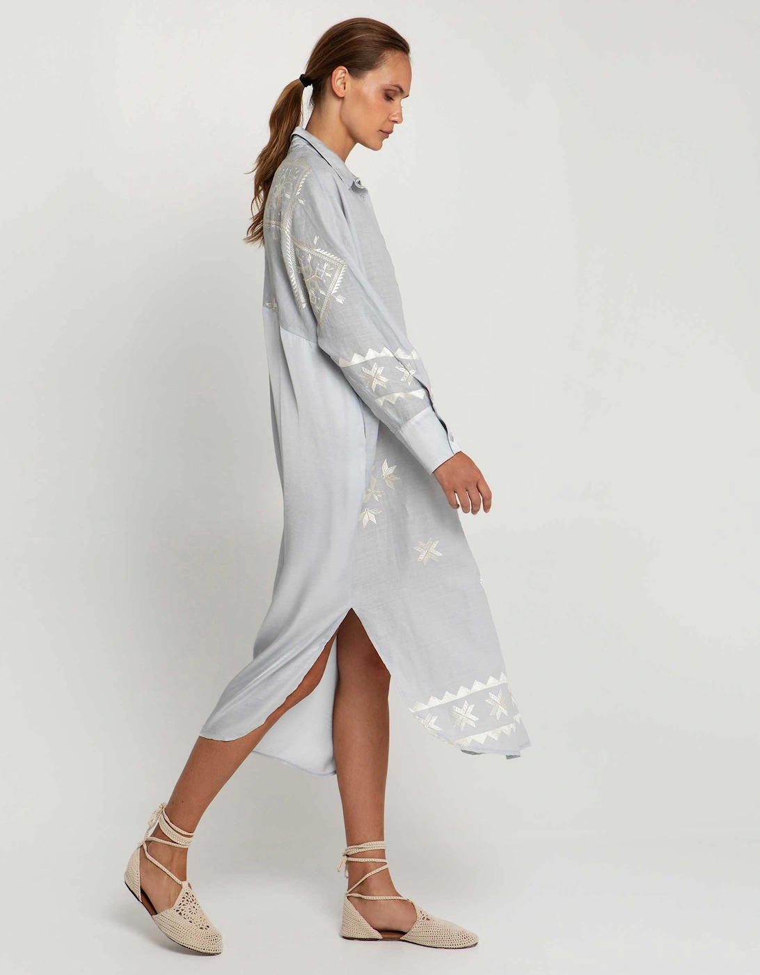 Lefkada Long Shirt Dress