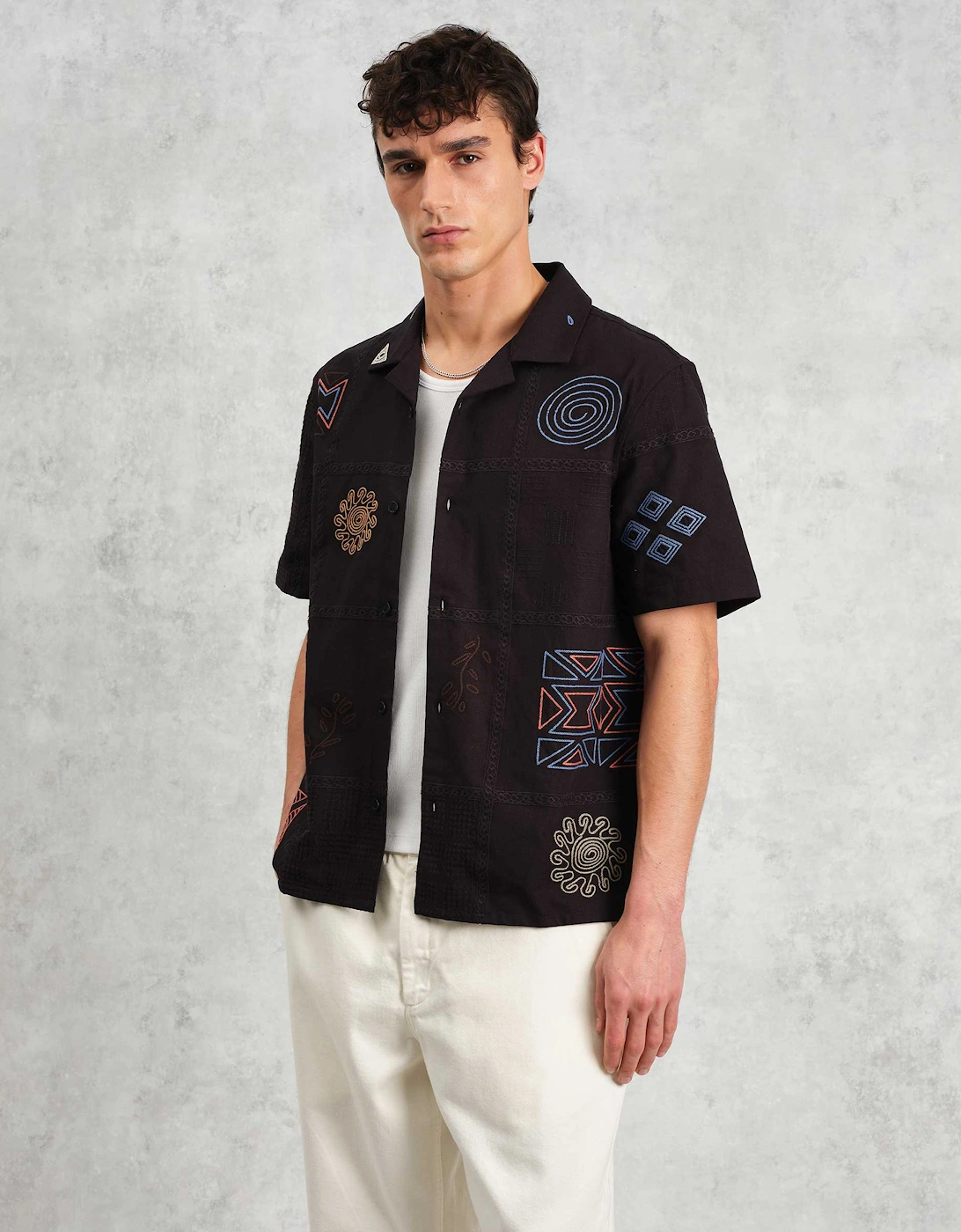 Doodle Embroidered Didcot Shirt