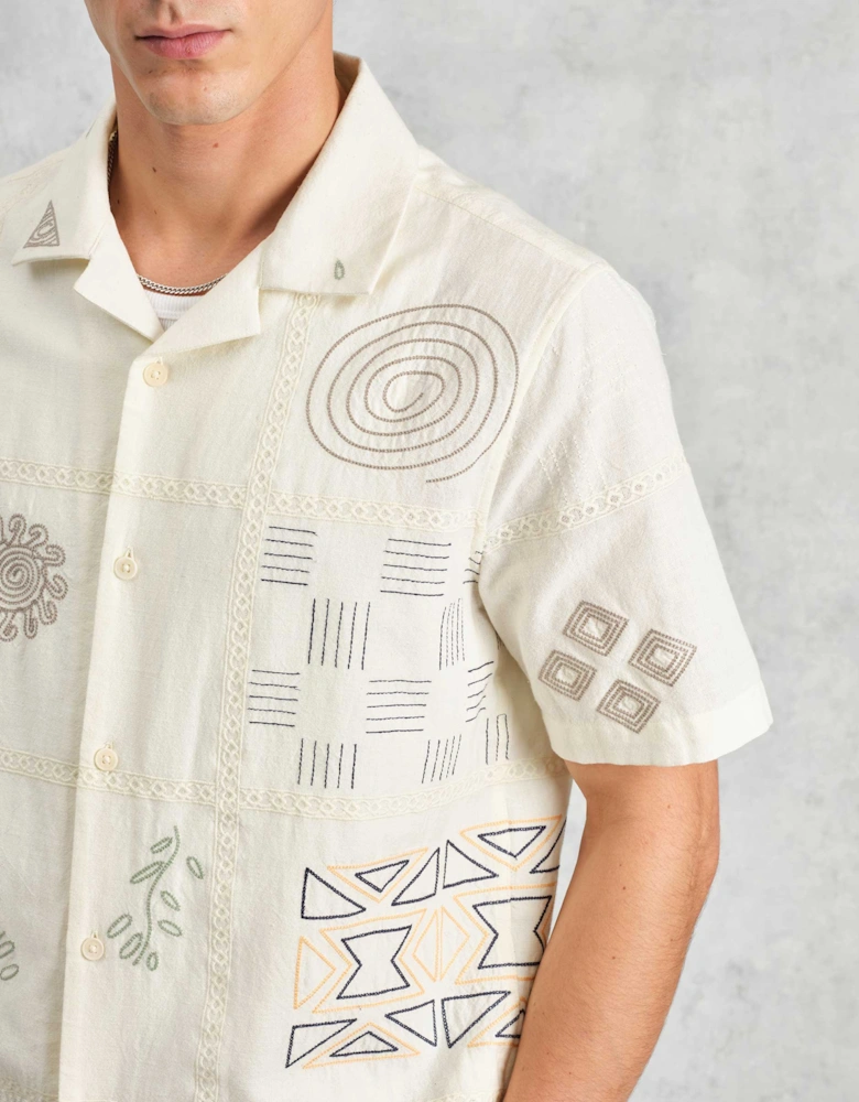 Doodle Embroidered Didcot Shirt