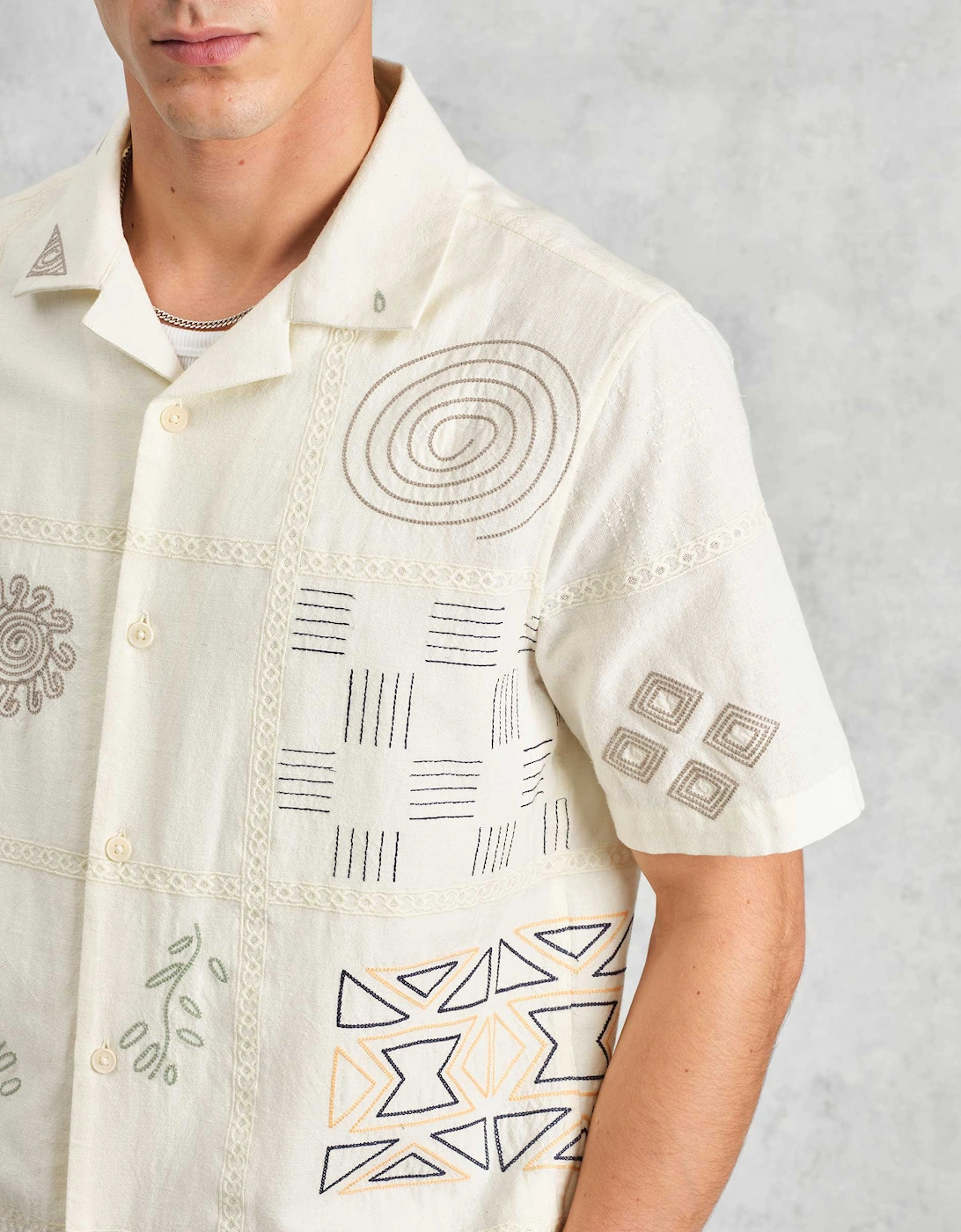 Doodle Embroidered Didcot Shirt