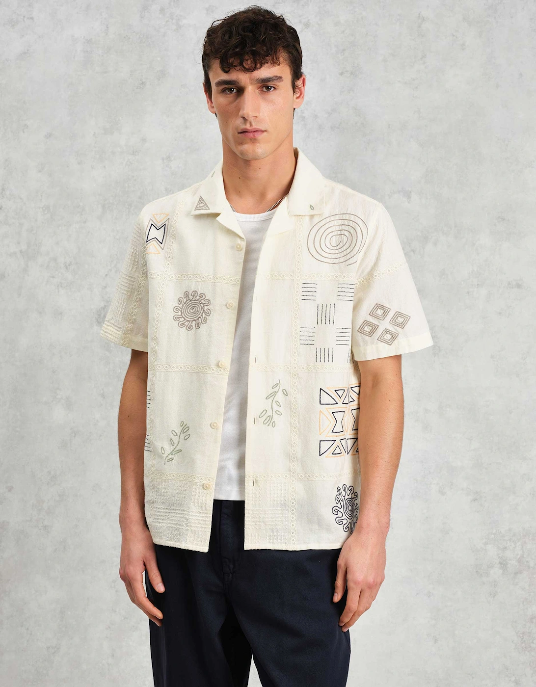 Doodle Embroidered Didcot Shirt