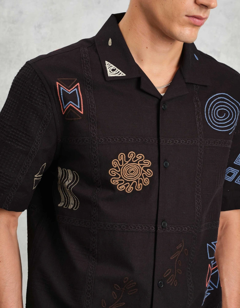 Doodle Embroidered Didcot Shirt