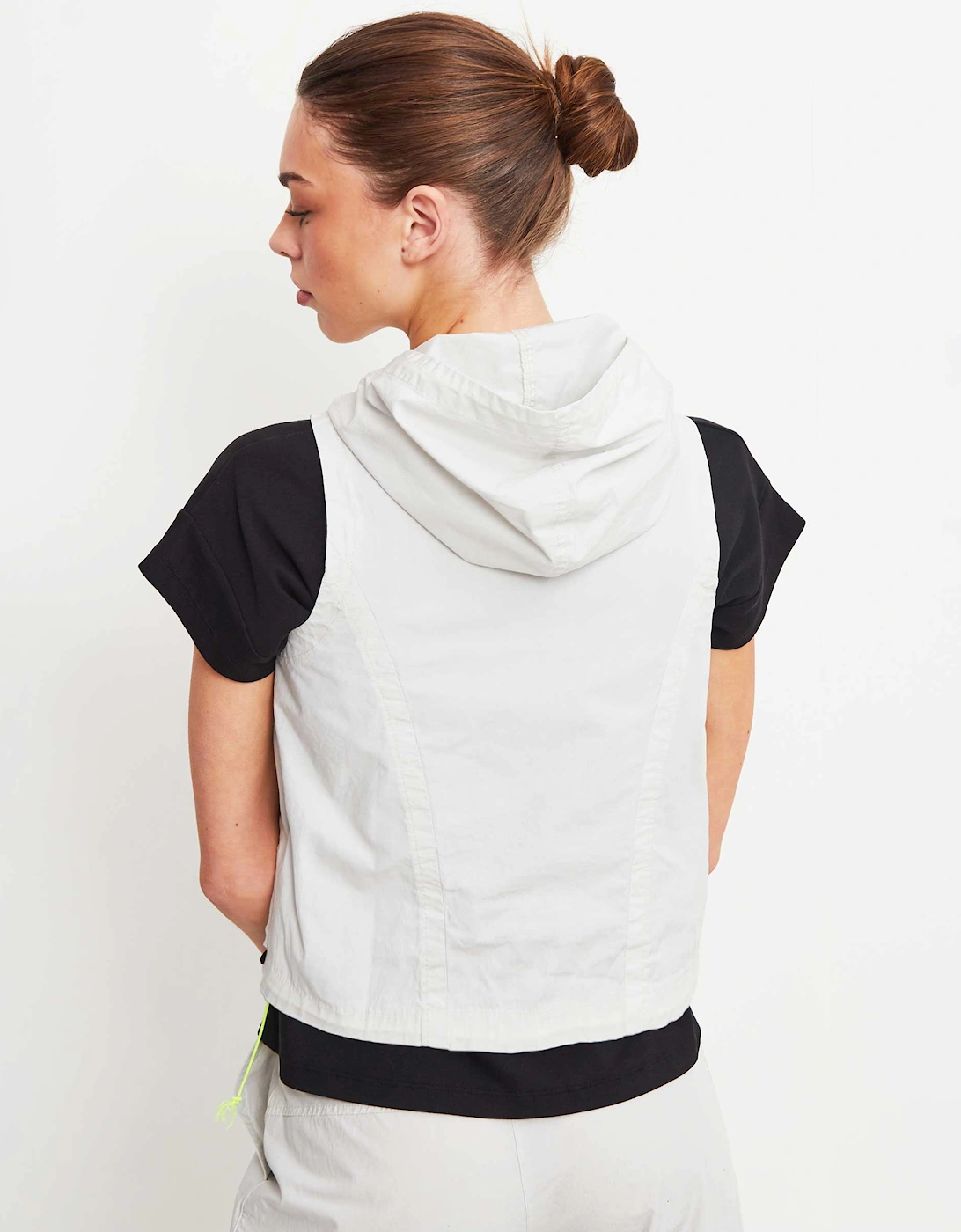 Cropped Hooded Waistcoat