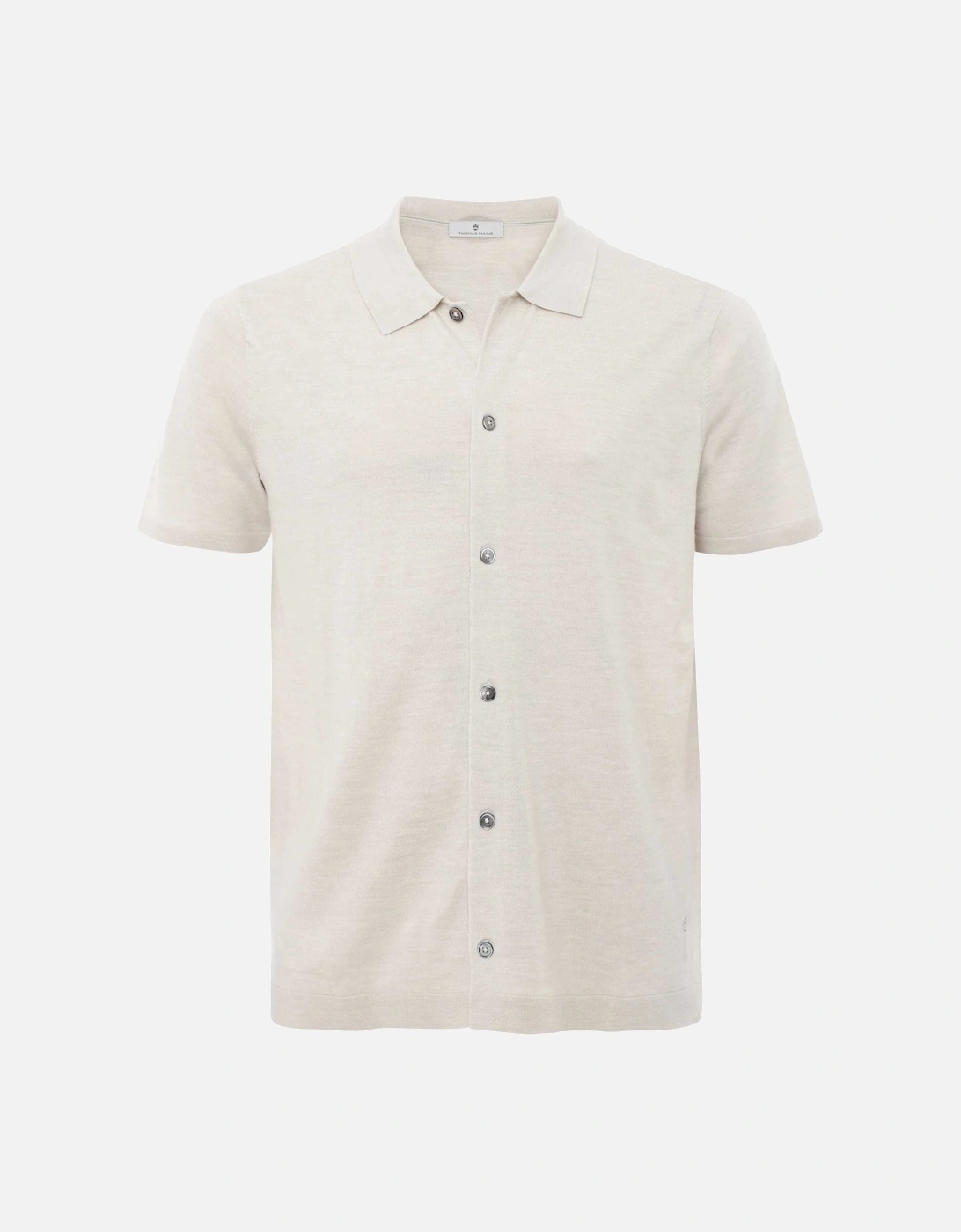 Fine Merino Button Polo Shirt, 4 of 3