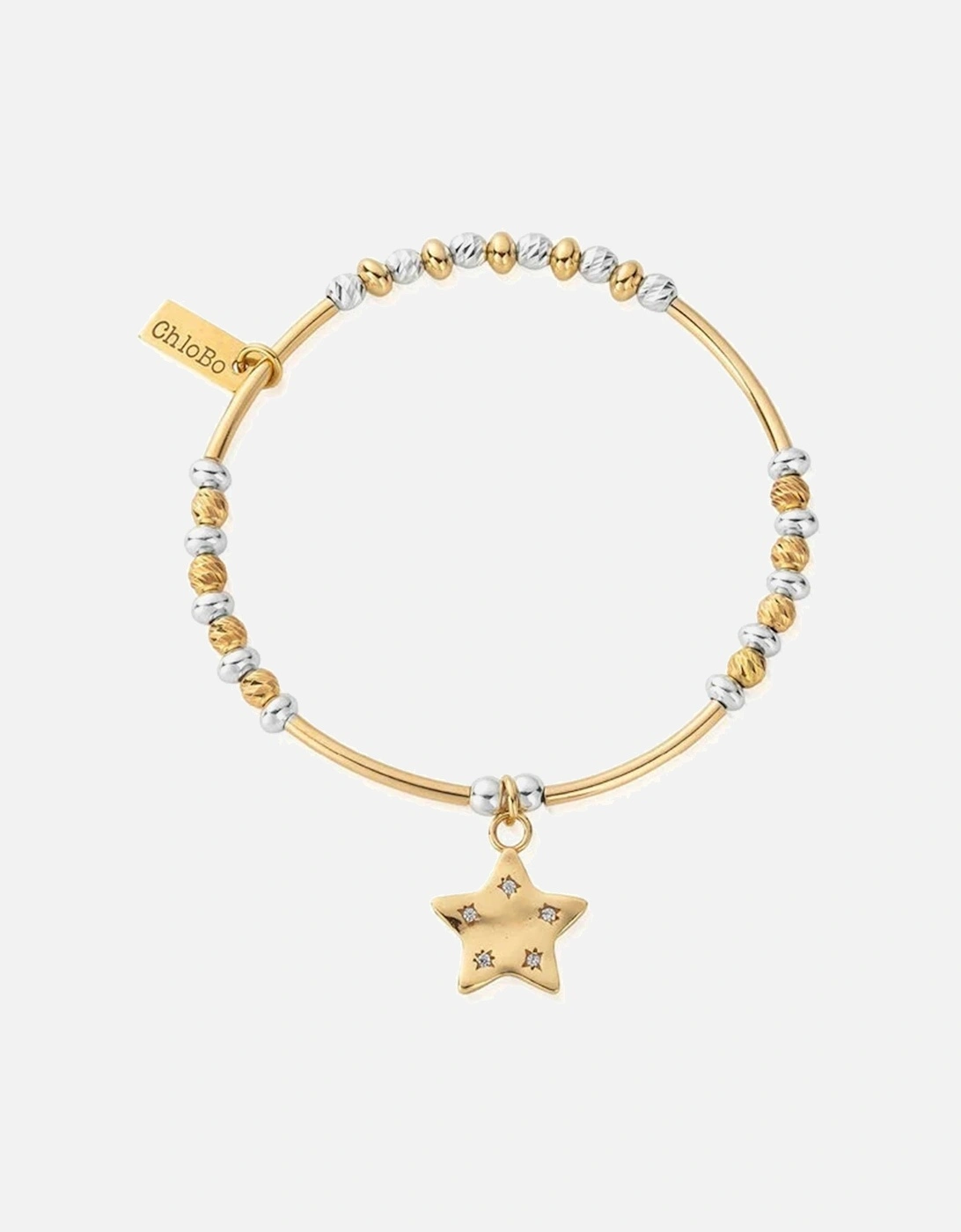 Mixed Metal Sparkle Star Bracelet, 3 of 2