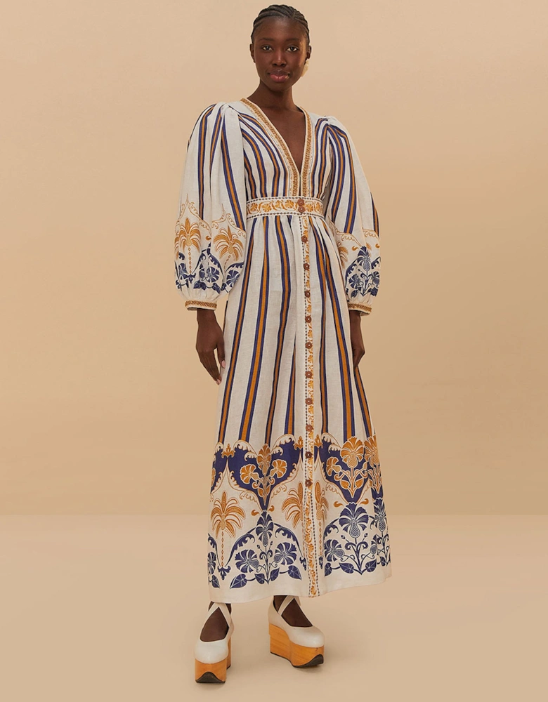 Pineapple Deco Maxi Dress