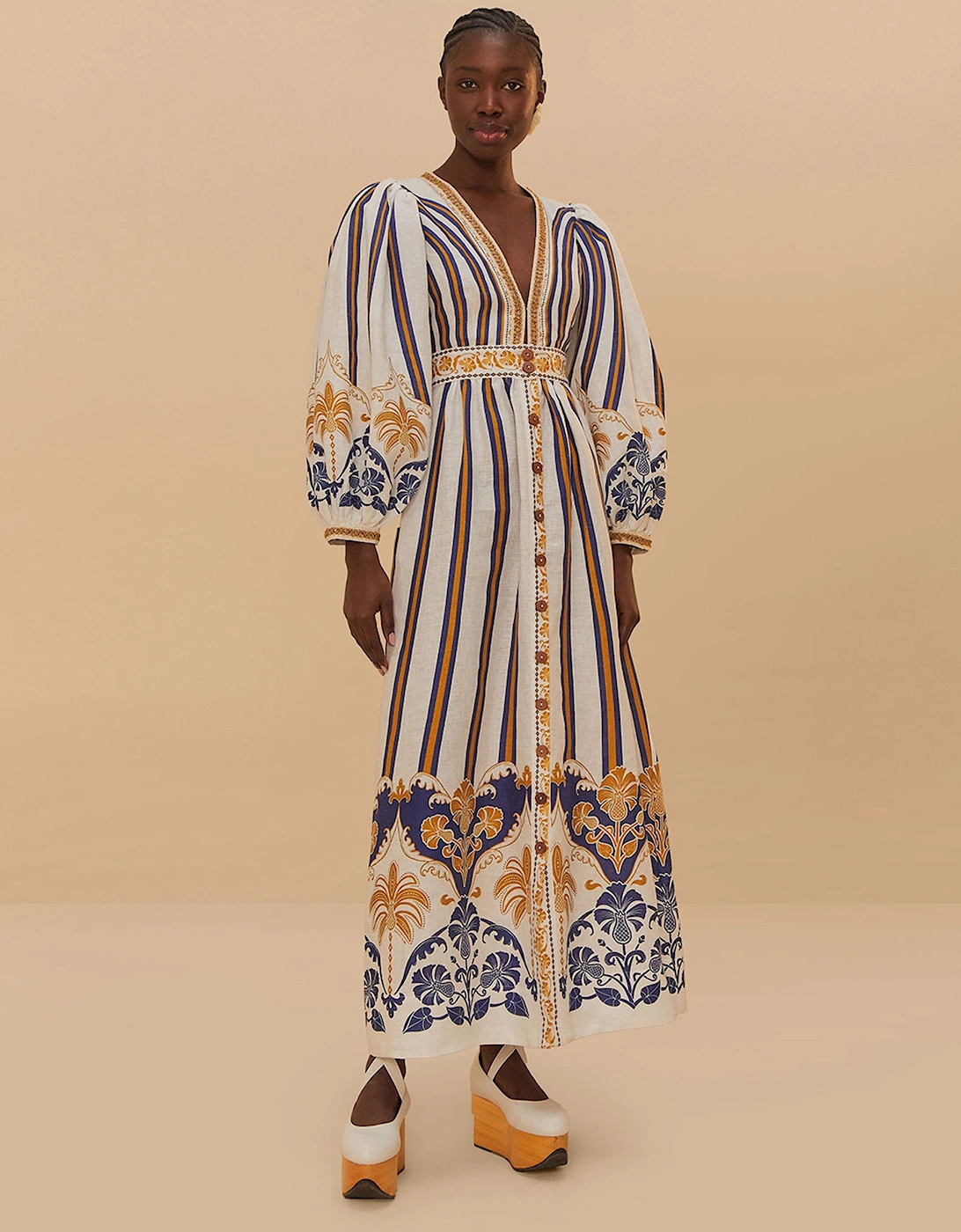 Pineapple Deco Maxi Dress