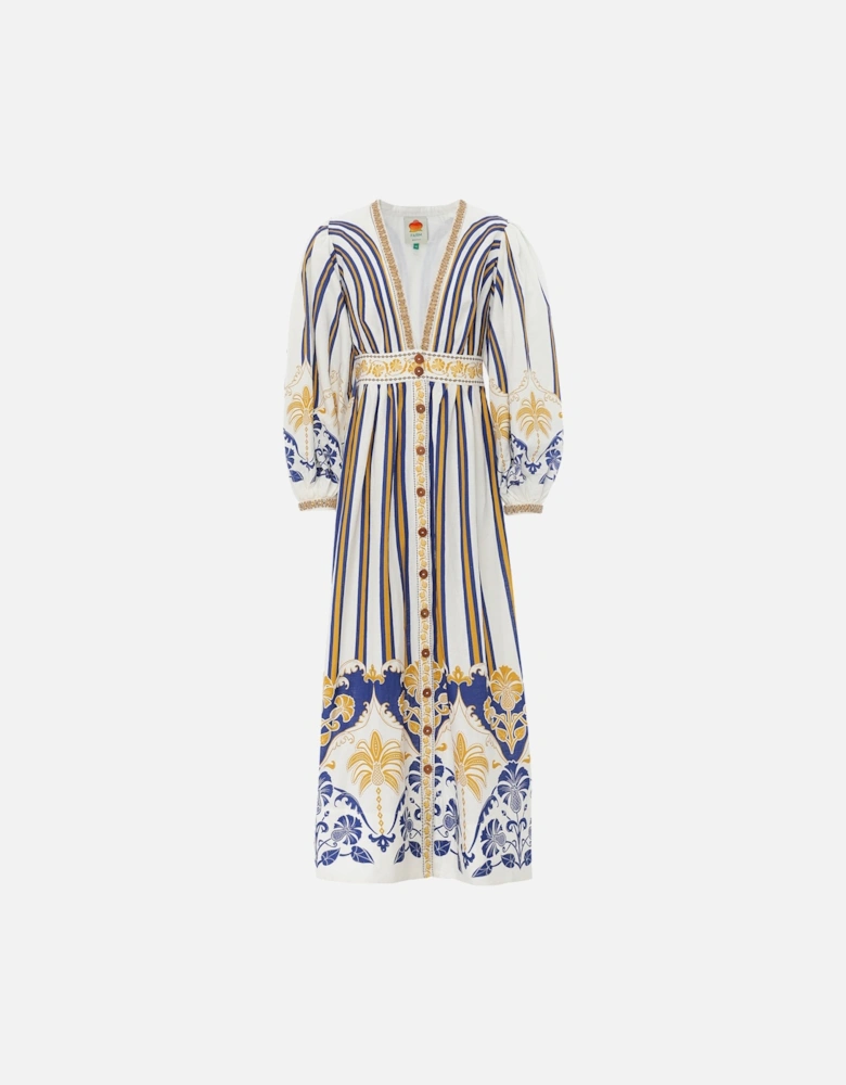 Pineapple Deco Maxi Dress