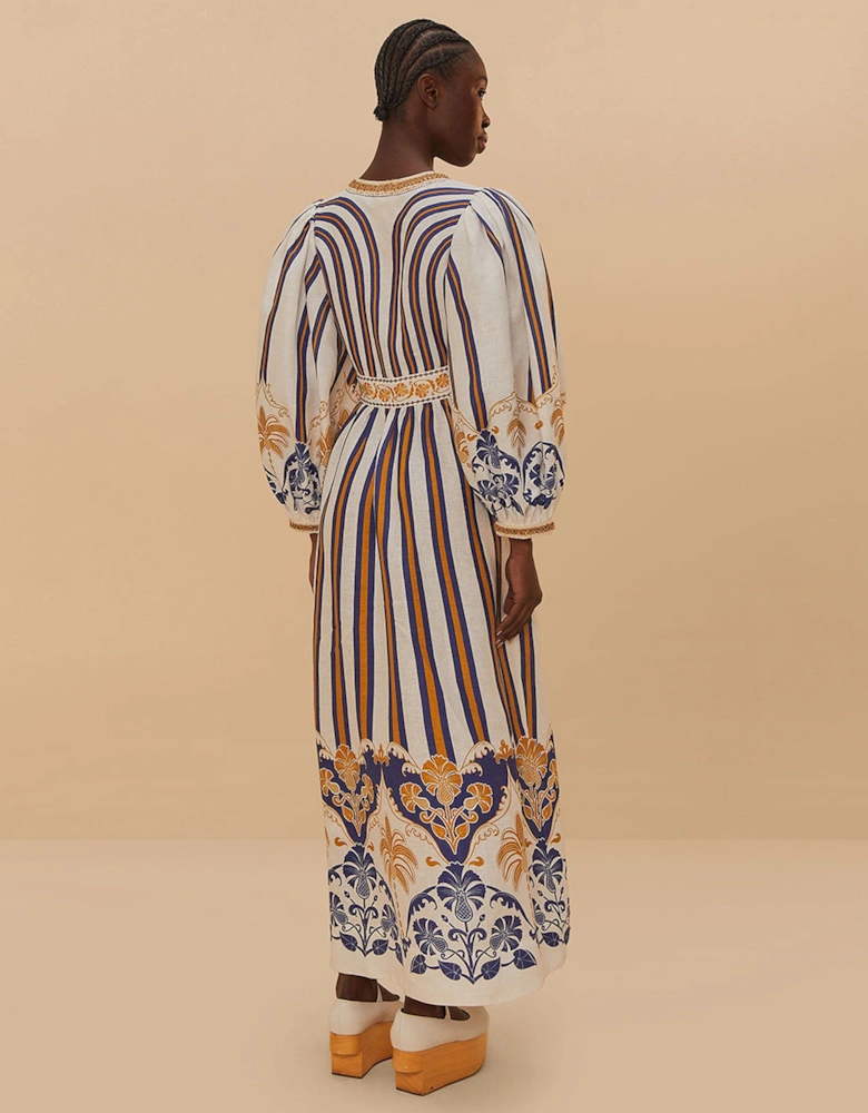 Pineapple Deco Maxi Dress