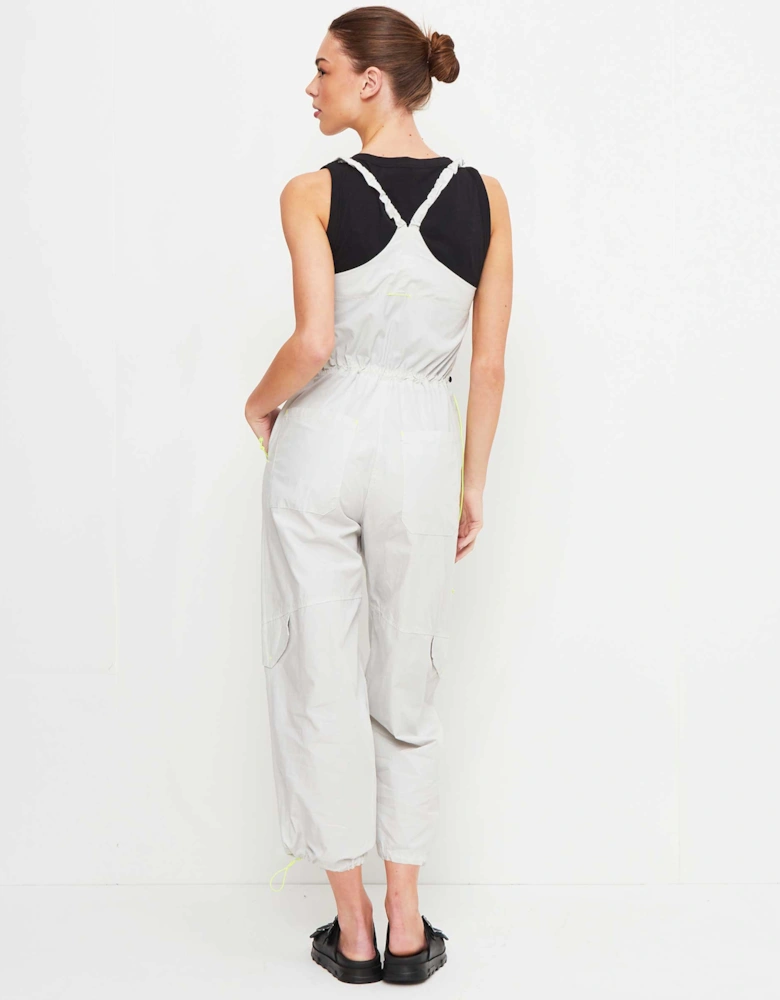 Elasticated Sleeveless Jumpsuit