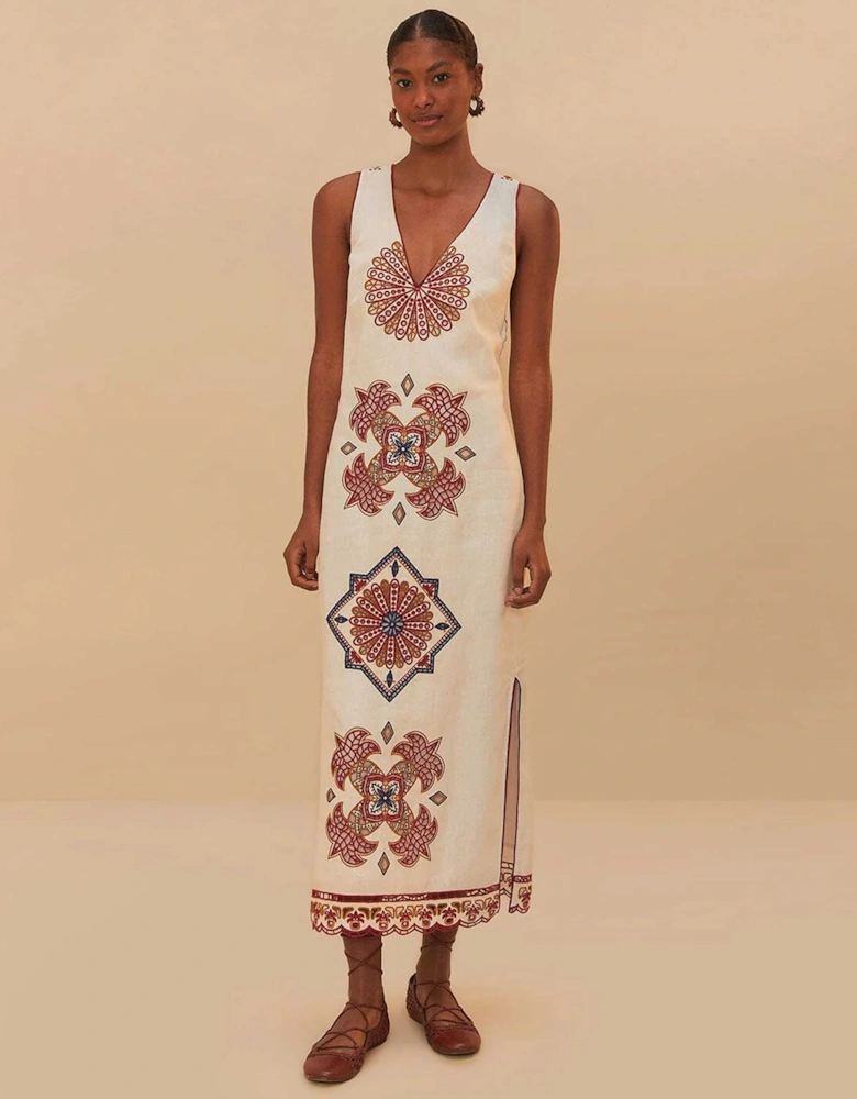Marys Tiles Richelieu Midi Dress