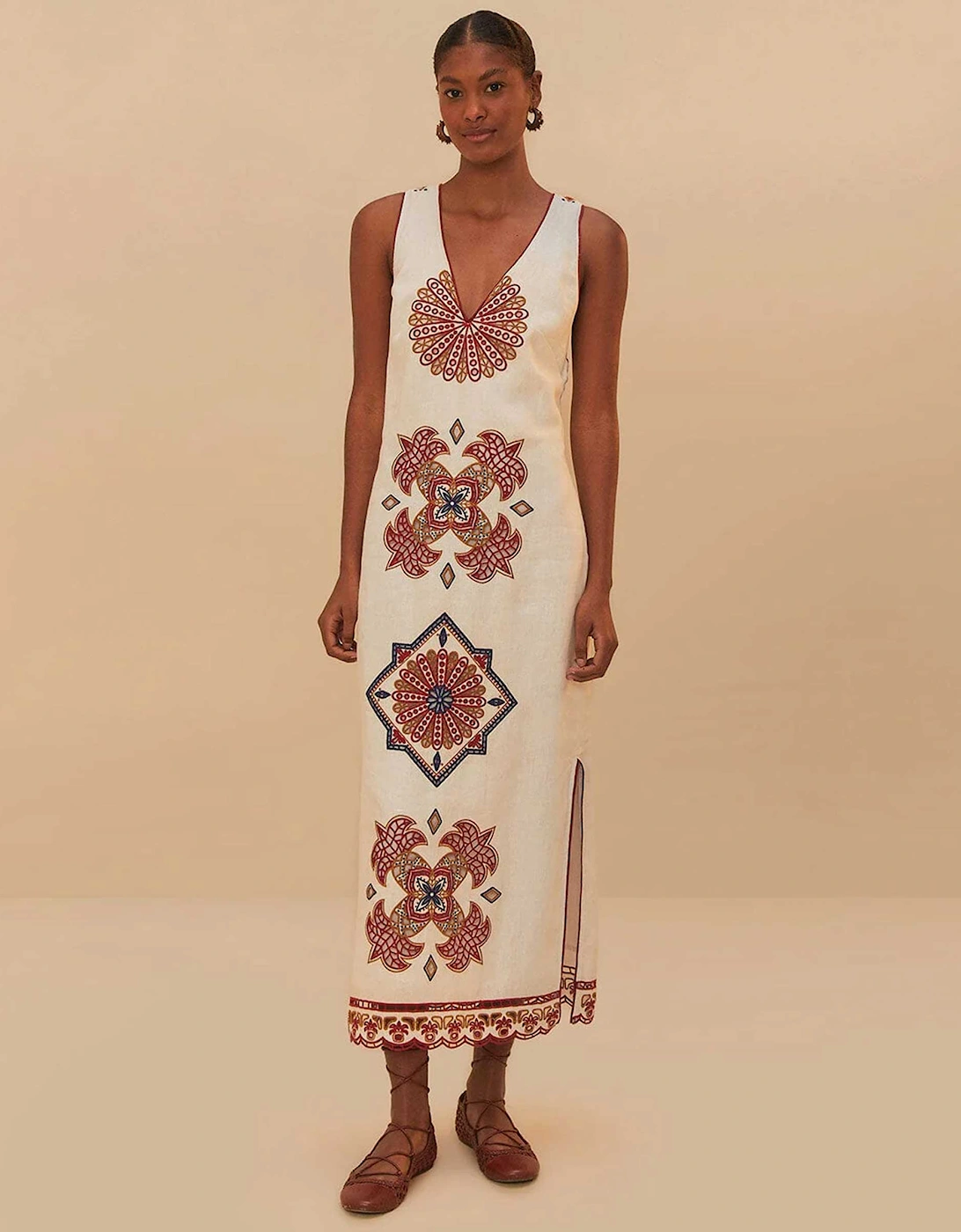 Marys Tiles Richelieu Midi Dress