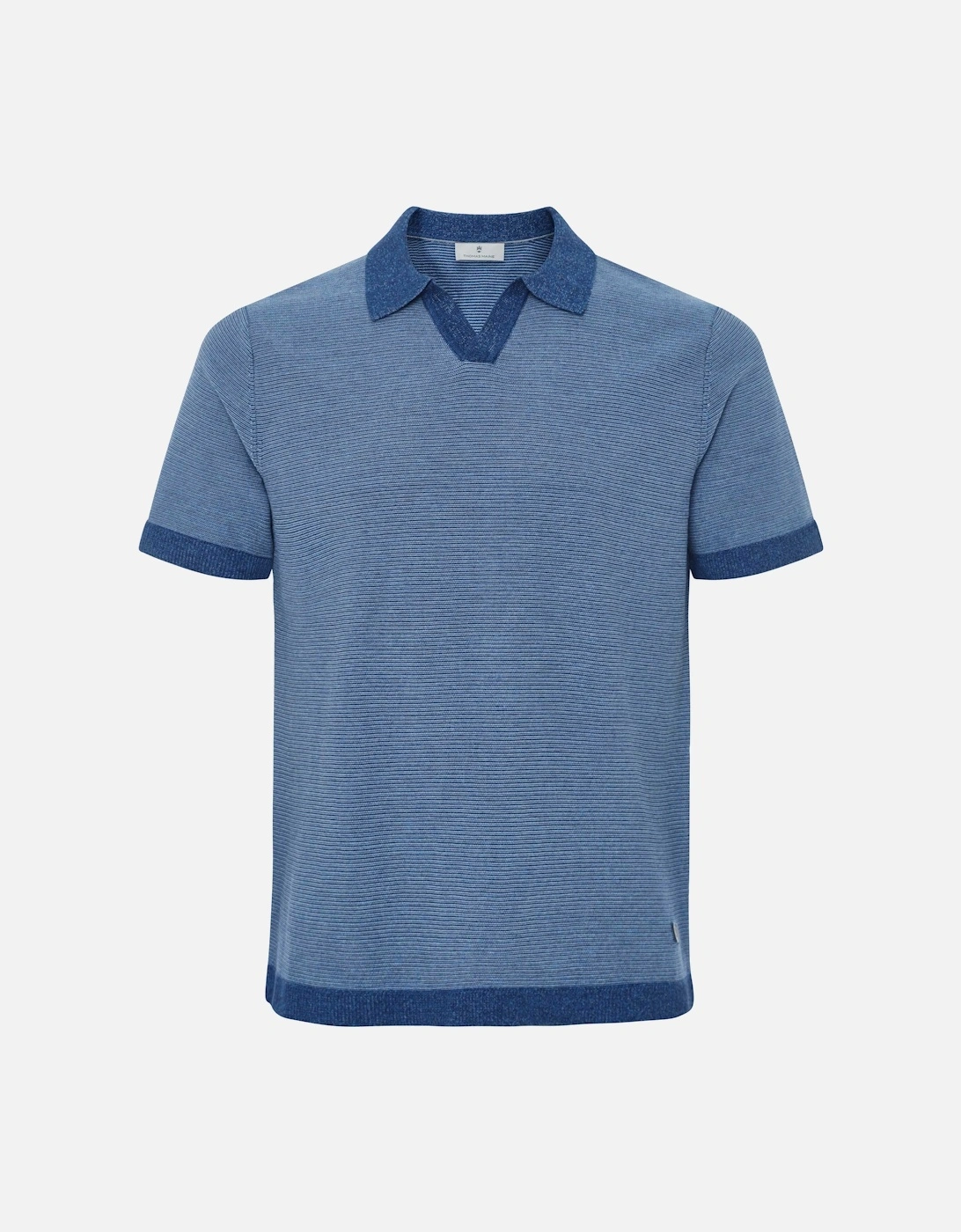 Merino Linen Open Collar Polo, 4 of 3