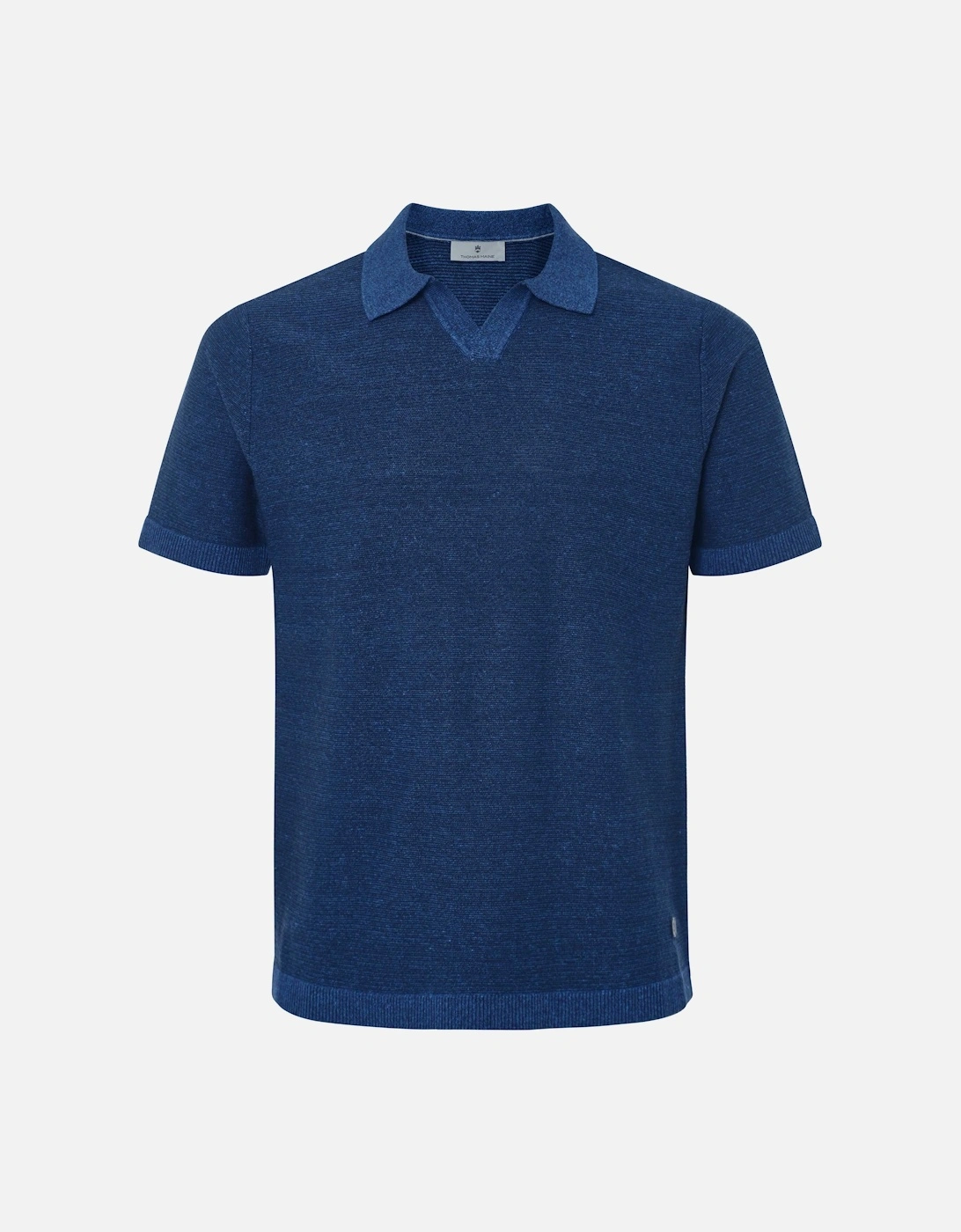 Merino Linen Open Collar Polo, 4 of 3