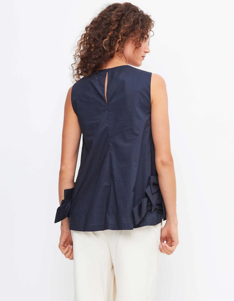 Navy Multi Bow Top