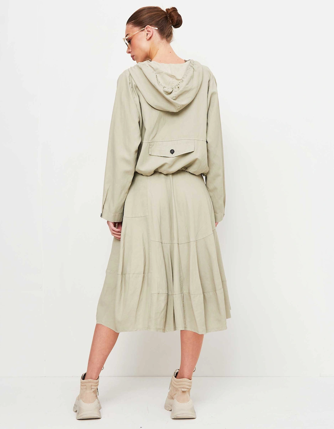 Panelled Midi Skirt