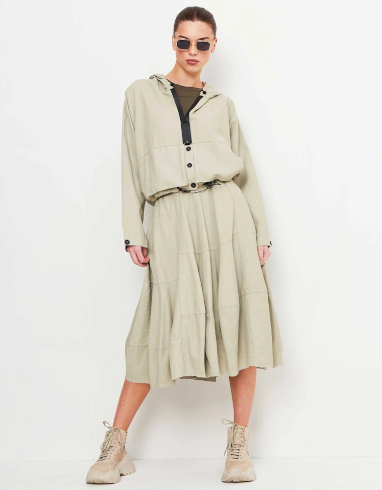 Panelled Midi Skirt