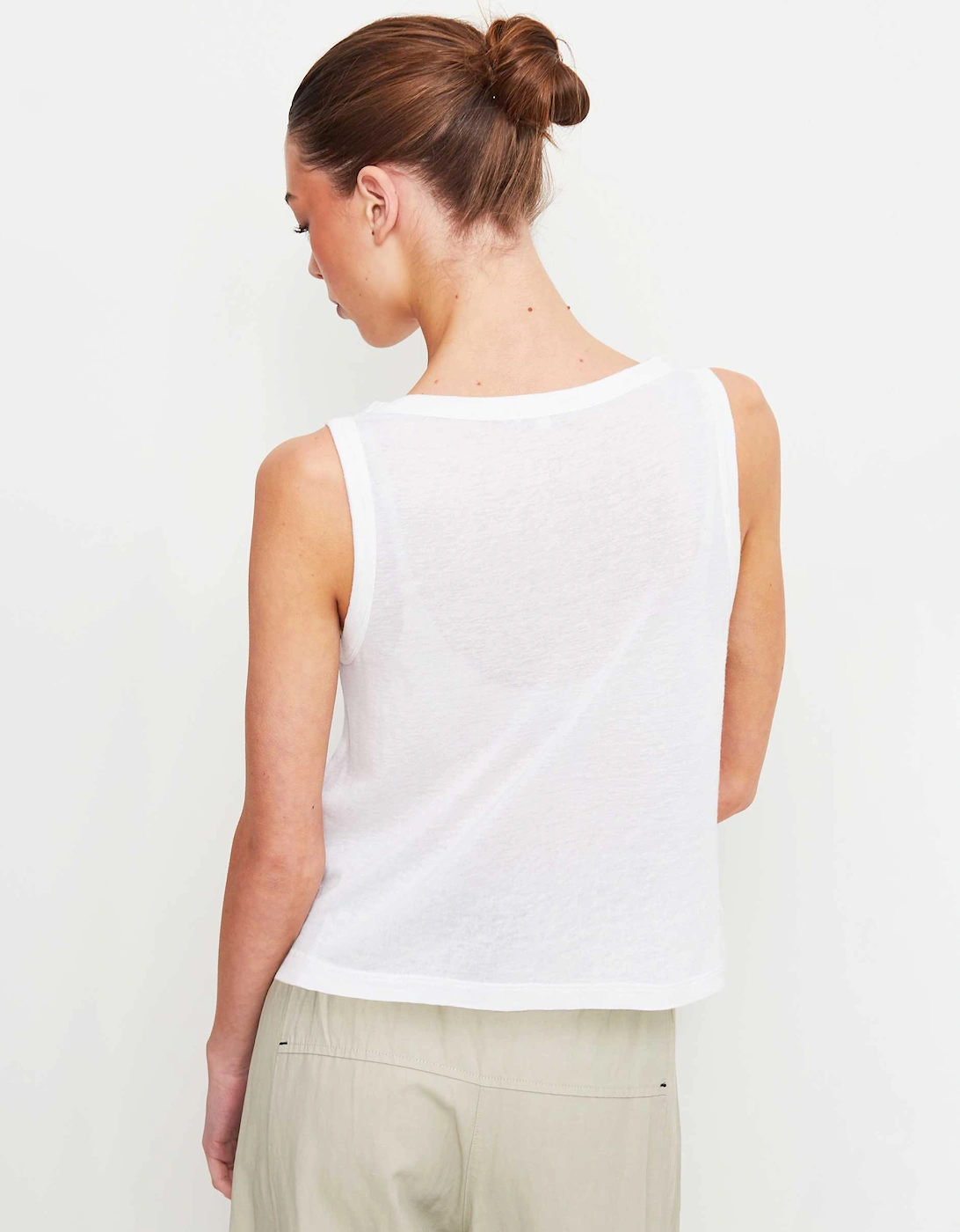 Cropped Linen Vest